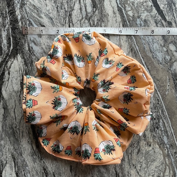 Succulent Pastel Orange Extra Large Scrunchies - Picture 2 of 3